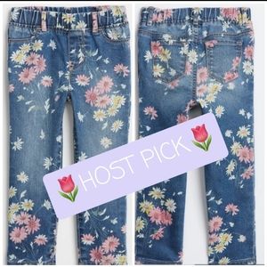 👀50% OFF - NWT‼️ Gap Kids Floral Jeggings